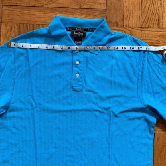 Neiman Marcus Rugby Style Long Sleeve Polo Shirt - Picture 6 of 14